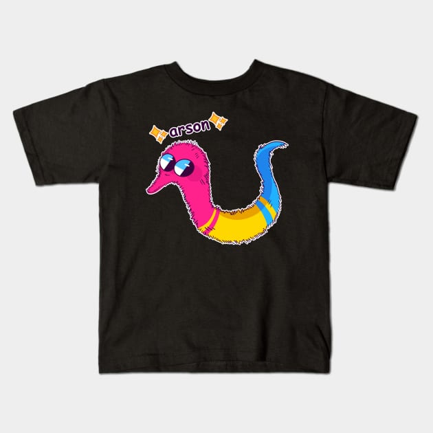 politically charged arson- Pansexual Variant Kids T-Shirt by Brewing_Personalitea